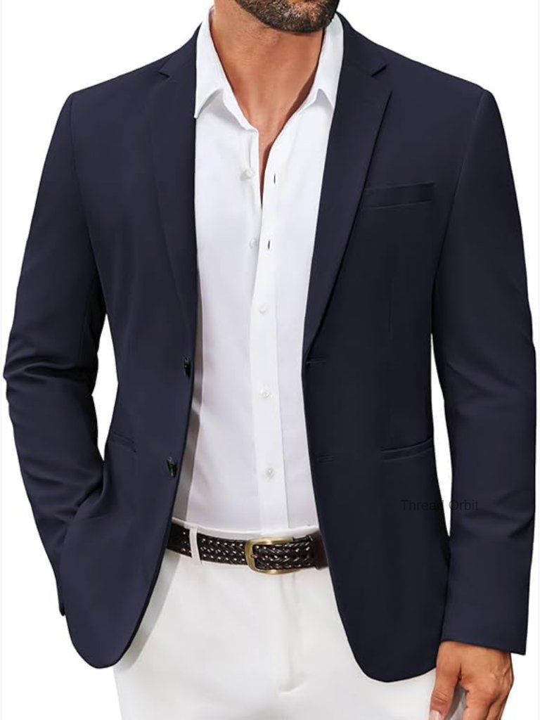 Men's Casual Slim Fit Sport Coat Blazer Lightweight 2 Button Suit Jacket